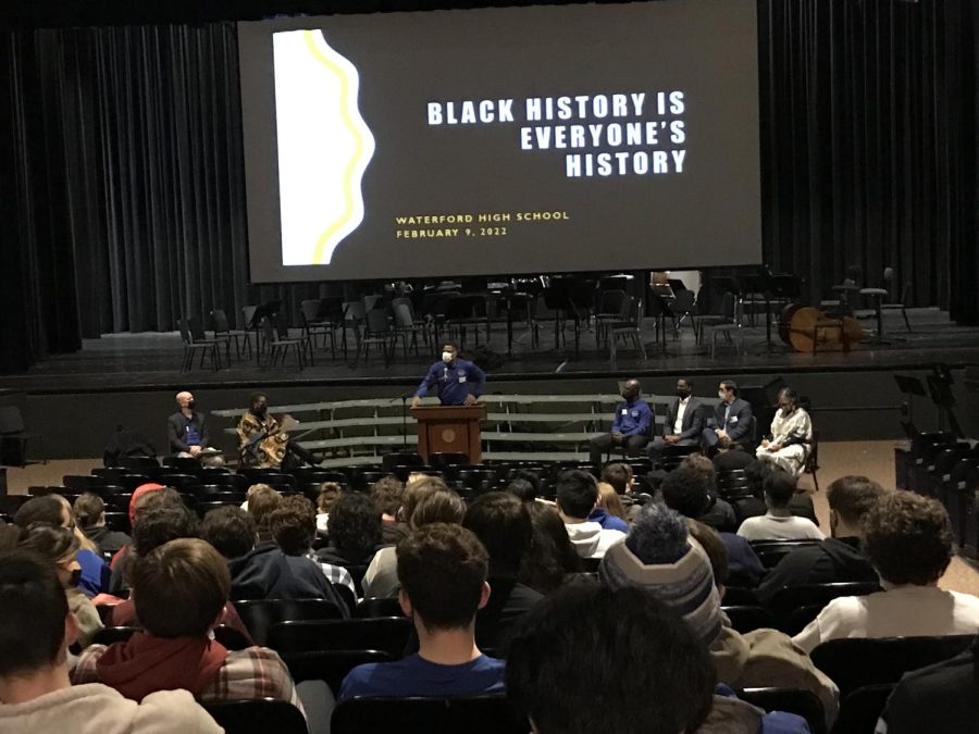 Black History Assembly at Waterford High School