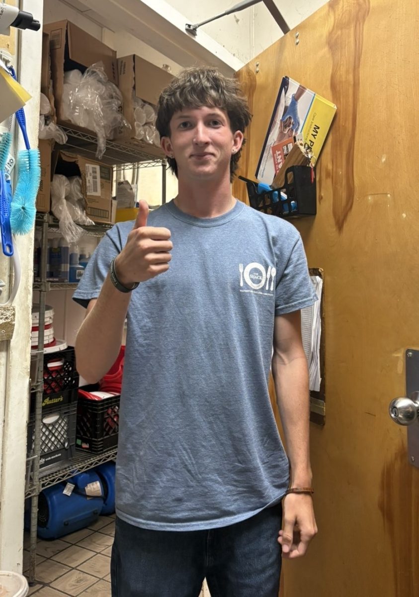 Brodie Scott working at Shack