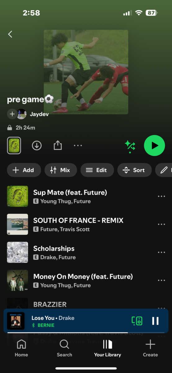 Pre game playlist