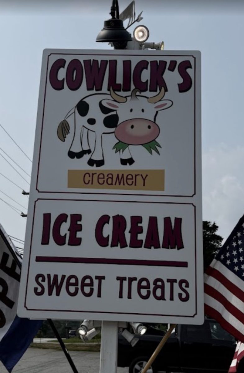 Cowlicks Creamery Front Sign
